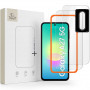 Conjunto de protetor de ecrã e lente em vidro temperado transparente Tech-Protect Easy Set+ para Samsung Galaxy A27 5G (3 peças)