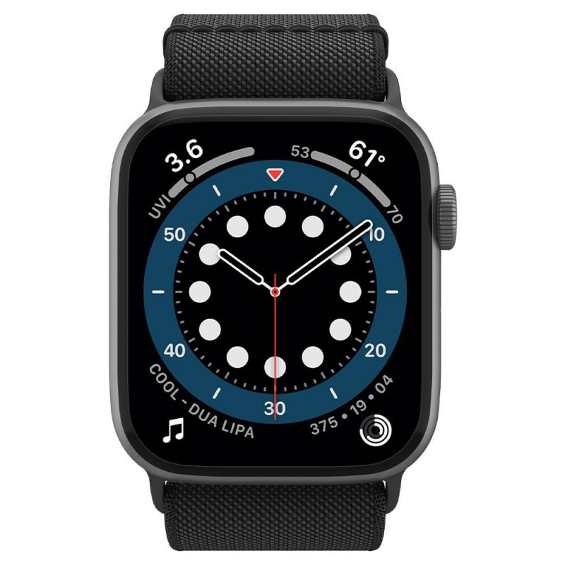 Pulseira Spigen Fit Lite para Apple Watch 4/5/6/7/SE/8/9/Ultra 44/45/49 mm, preta