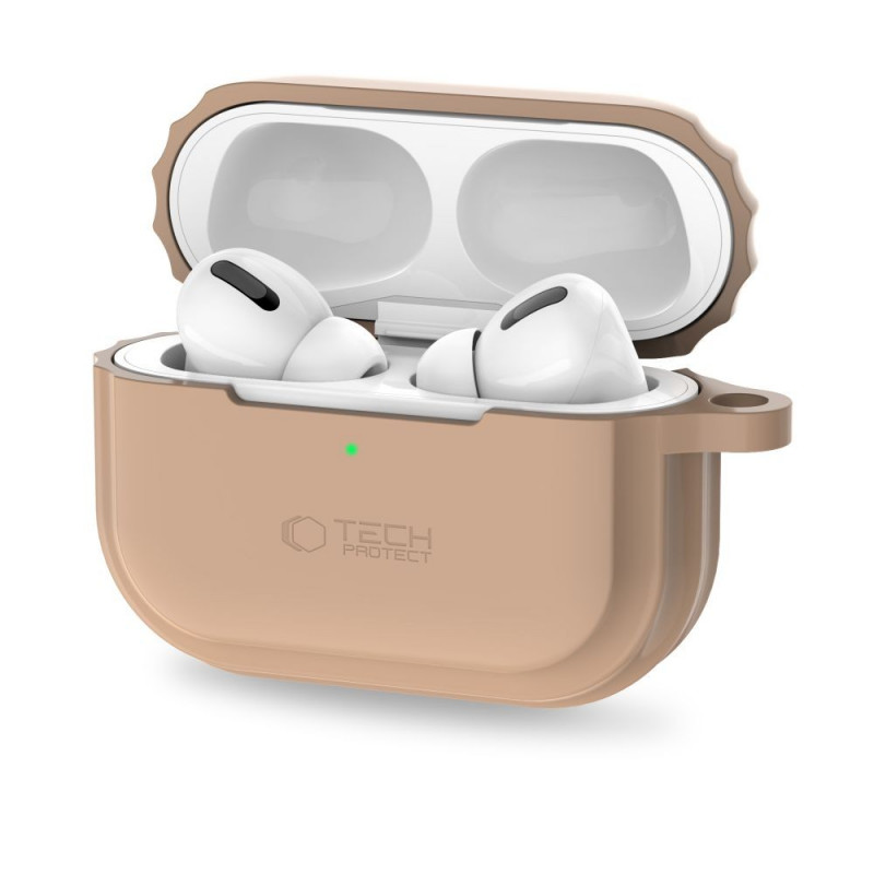 Capa Tech-Protect Silicone Rope para Apple AirPods Pro 1 / 2, Cafe Latte