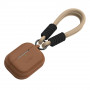 Capa de silicone Rope Tech-Protect para Apple AirPods Pro 1 / 2, castanho chocolate