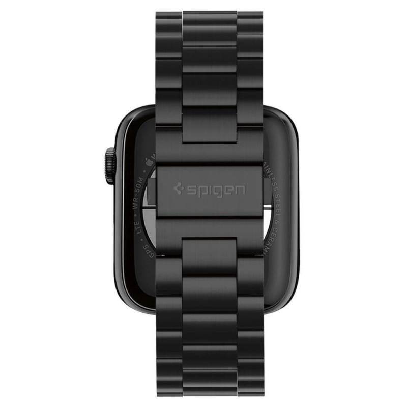 Pulseira Spigen Modern Fit para Apple Watch 4/5/6/7/SE/8/9/Ultra 44/45/49 mm, aço inoxidável, preta