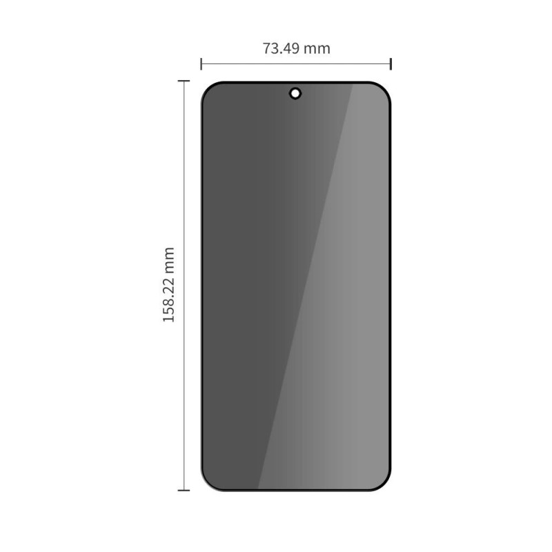 Tech-Protect Glass Spy+ Película de Vidro Temperado com Privacidade para Samsung Galaxy A37 / A57 5G / S25 FE (2 un.)