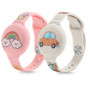 Tech-Protect Pulseira Smooth para Crianças para Apple AirTag 1 / 2, Colorida (2 un.)