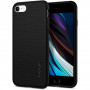 Capa Liquid Air Spigen para Apple iPhone SE 2022 / SE 2020 / 8 / 7, preta