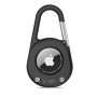 Capa com mosquetão e argola para chaves Tech-Protect Slidelock para Apple AirTag 1/2, preta