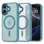 Capa MagSafe Tech-Protect MagMat para Apple iPhone 16, verde-azulado mate
