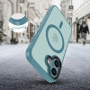 Capa MagSafe Tech-Protect MagMat para Apple iPhone 16, verde-azulado mate