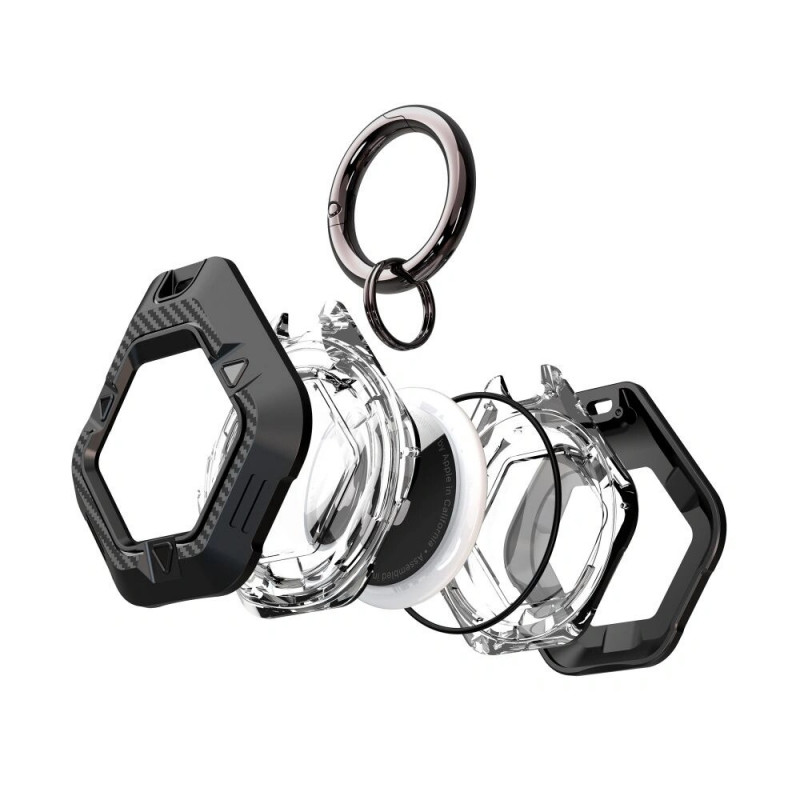 Capa Defense Tech-Protect para Apple AirTag 1/2, preta