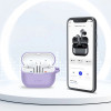 Capa com gancho em silicone Tech-Protect para Samsung Galaxy Buds 3 / 3 FE / 3 Pro, lavanda