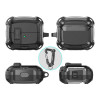 Capa Carbonox MagSafe Tech-Protect THP4736 para Samsung Galaxy Buds 3 / 3 FE / 3 Pro, preta
