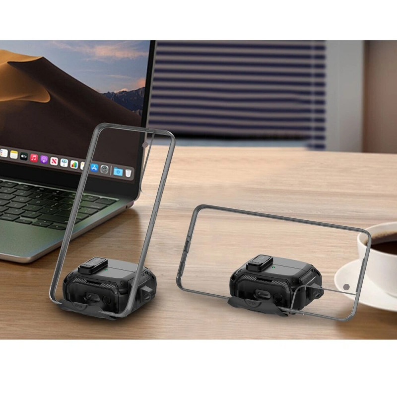 Capa Carbonox MagSafe Tech-Protect THP4736 para Samsung Galaxy Buds 3 / 3 FE / 3 Pro, preta