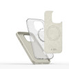 Capa Tech-Protect Silicone Pure MagSafe para Apple iPhone 16 Pro, Cosmic Latte