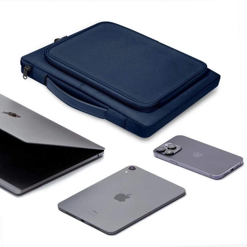 Mala para portátil Tech-Protect Basic Bag 15-16" azul-marinho