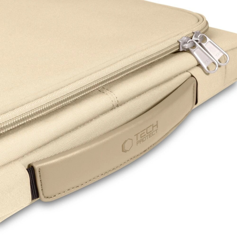 Mala para portátil Tech-Protect Basic Bag 15-16", bege-deserto