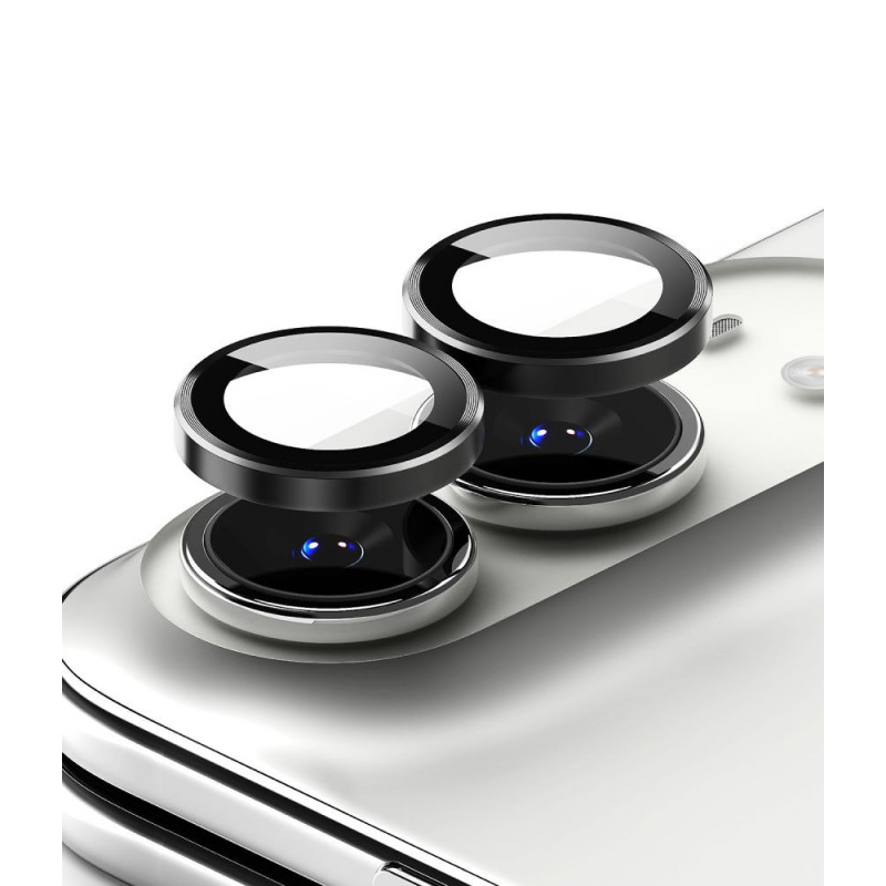 Proteção de lente de câmara Ringke Camera Frame RGK12086 para Apple iPhone Duo (2 unid.), preta