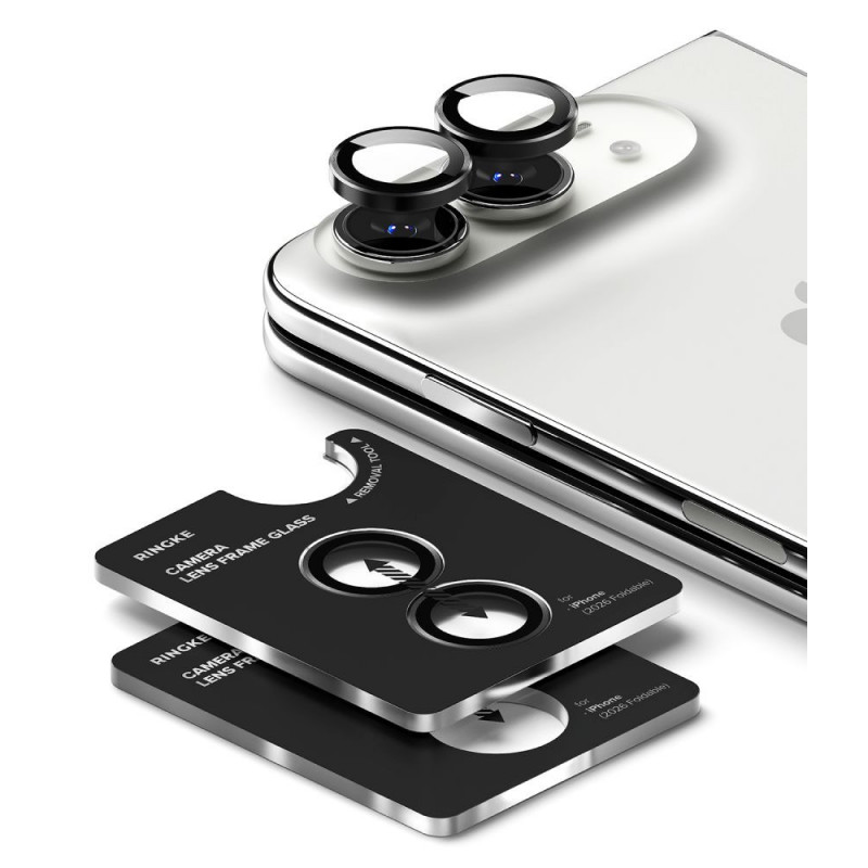 Proteção de lente de câmara Ringke Camera Frame RGK12086 para Apple iPhone Duo (2 unid.), preta