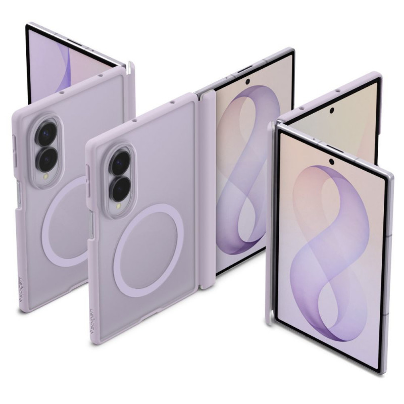 Capa Spigen Airskin Zero MagSafe para Samsung Galaxy Z Fold 8, Frost Lavender