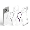 Capa Ultra Hybrid MagSafe Spigen para Apple iPhone 17 Pro / 18 Pro, transparente/bordô