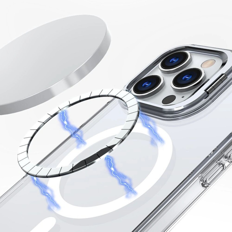 Capa MagSafe Magstand Tech-Protect para Apple iPhone 16, Transparente