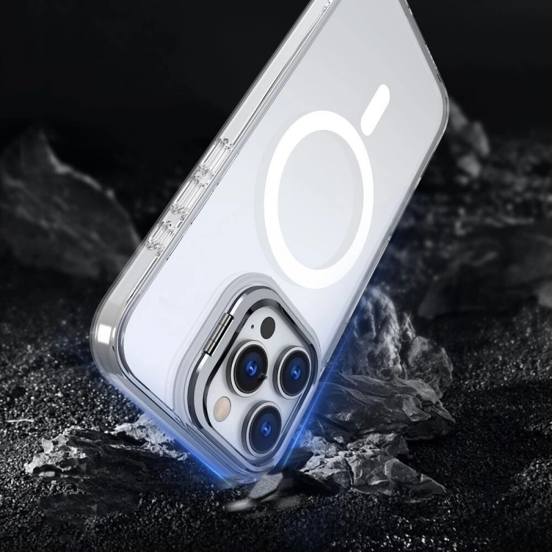 Capa MagSafe Magstand Tech-Protect para Apple iPhone 16, Transparente