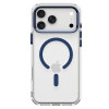 Capa Spigen Ultra Hybrid Optik S MagSafe para Apple iPhone 17 Pro / 18 Pro, transparente/Deep Blue