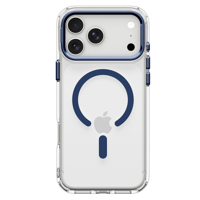 Capa Spigen Ultra Hybrid Optik S MagSafe para Apple iPhone 17 Pro / 18 Pro, transparente/Deep Blue
