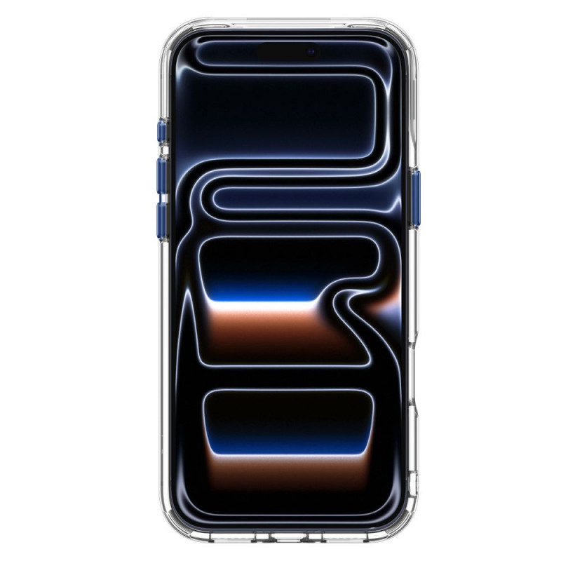 Capa Spigen Ultra Hybrid Optik S MagSafe para Apple iPhone 17 Pro / 18 Pro, transparente/Deep Blue