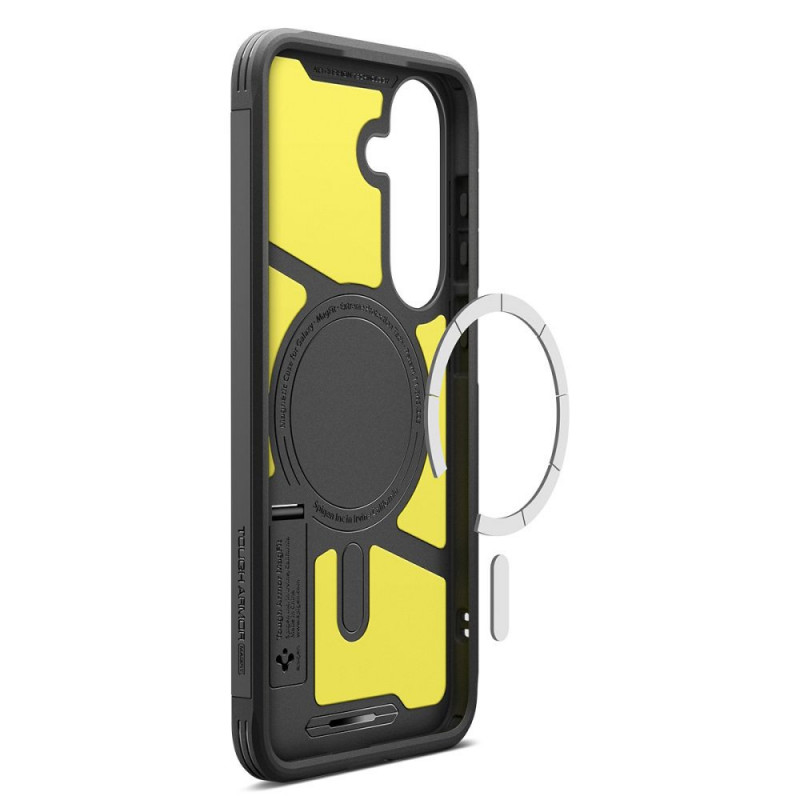 Capa Spigen Tough Armor Mag MagSafe para Samsung Galaxy S25 FE / S26 FE, preta