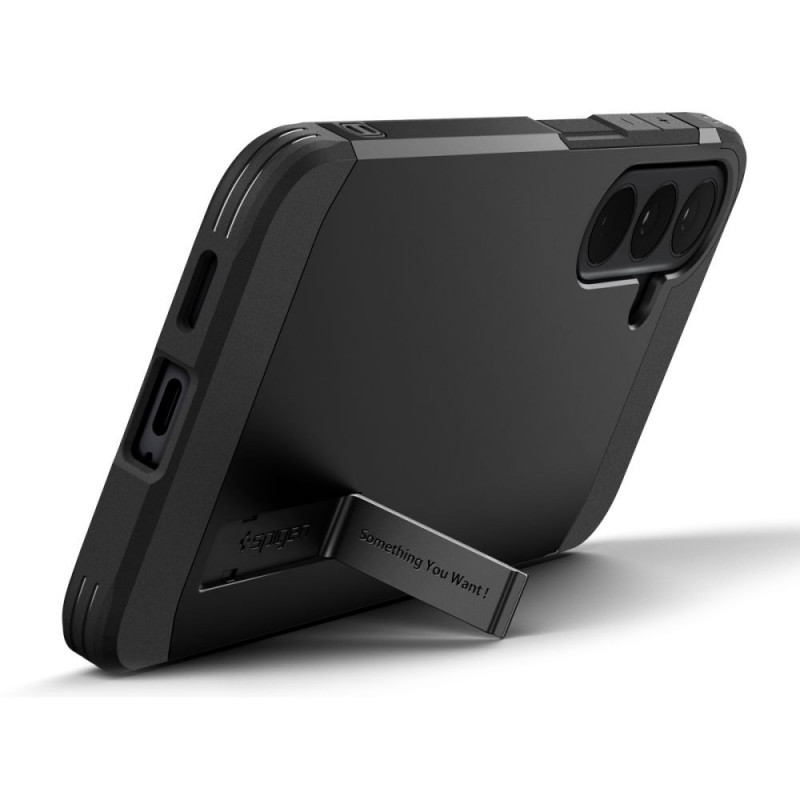 Capa Spigen Tough Armor Mag MagSafe para Samsung Galaxy S25 FE / S26 FE, preta