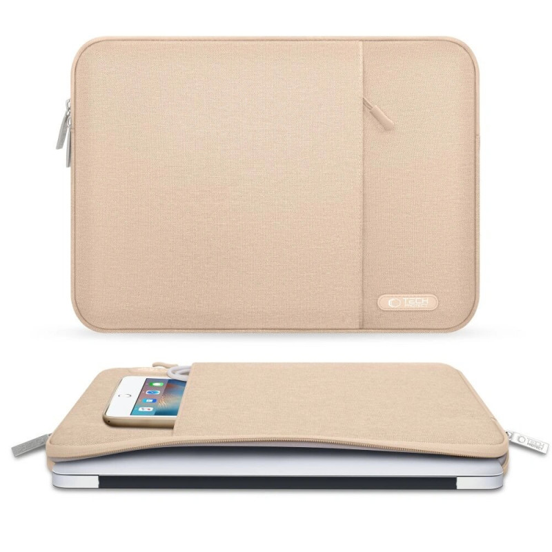 Manga para portátil Tech-Protect Sleevy 13-14", Caffe Latte