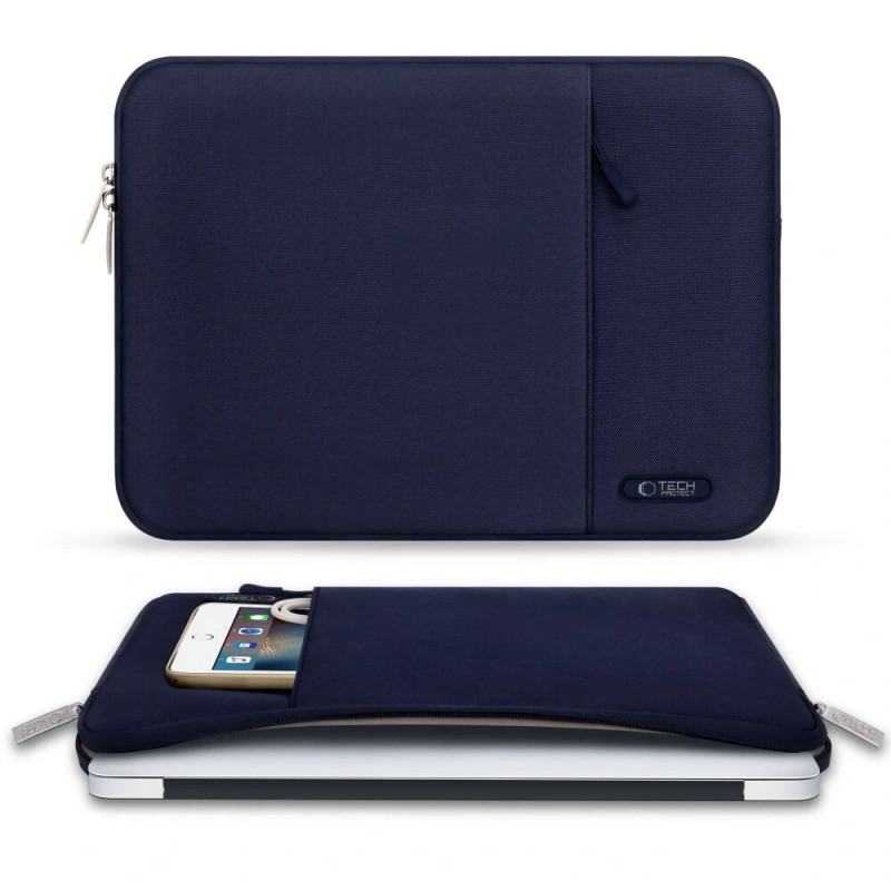 Manga para portátil Tech-Protect Sleevy 13-14", azul-marinho