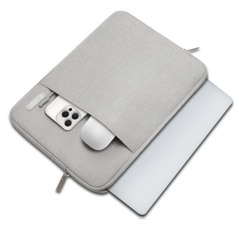 Mala Tech-Protect Sleevy para portátil 13-14", Crayon Grey