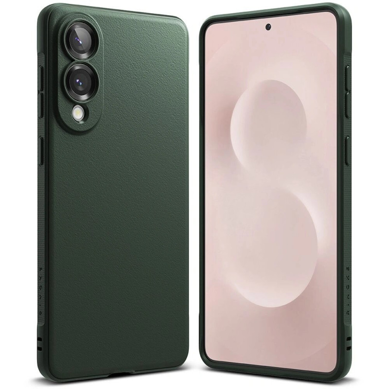 Capa Ringke Onyx para Samsung Galaxy S25 Edge, verde-escuro