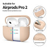 Capa de silicone Tech-Protect para Apple AirPods Pro 1/2, Caffe Latte