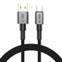 Cabo Tech-Protect Ultraboost DNA USB-A / USB-C 15W/3A 100 cm, Iron Grey