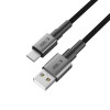 Cabo Tech-Protect Ultraboost DNA USB-A / USB-C 15W/3A 100 cm, Iron Grey