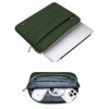 Capa Tech-Protect Puffy para portátil 15-16" com bolsa de acessórios, verde militar