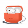 Capa de silicone Tech-Protect para Apple AirPods Pro 1/2, Laranja néon