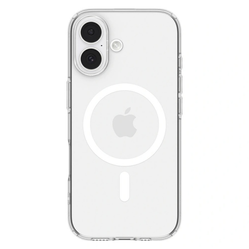 Capa Spigen Liquid Crystal Mag MagSafe para Apple iPhone 17, transparente/branca