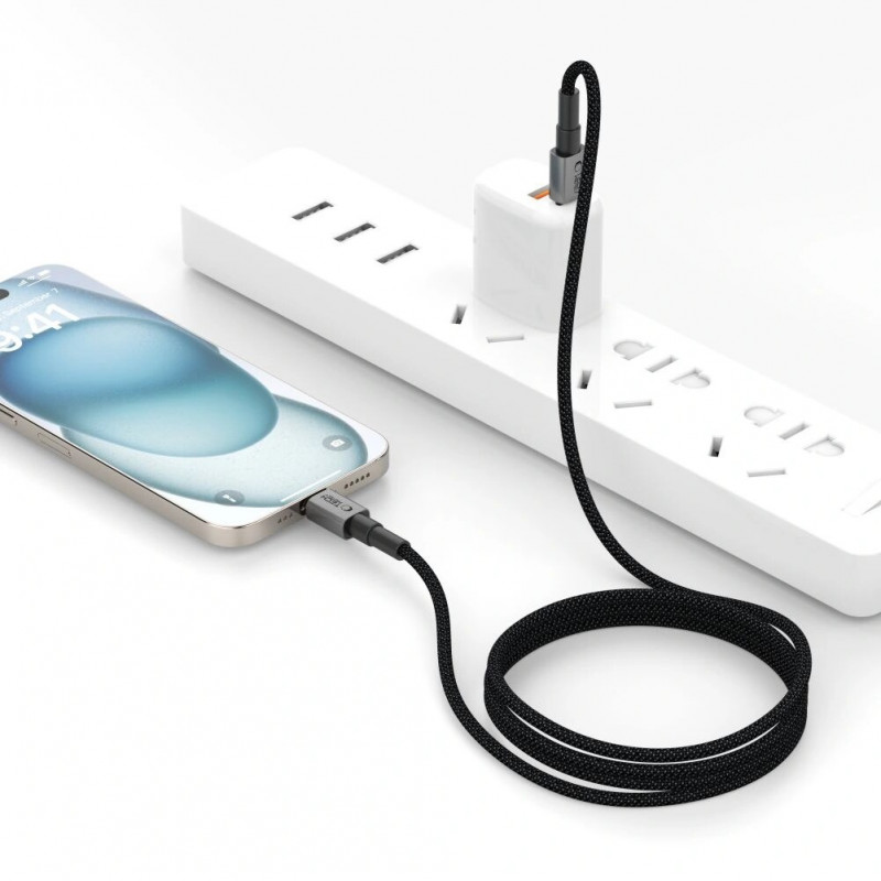 Cabo USB-C / USB-C Tech-Protect Ultraboost DNA PD60W/3A 25 cm, Iron Grey