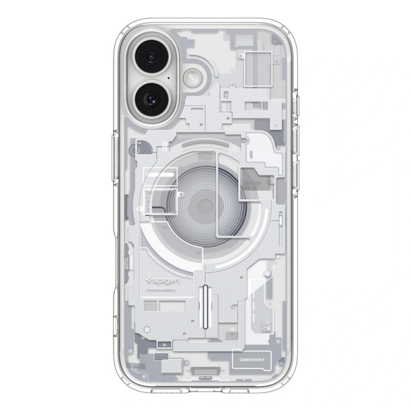 Capa Spigen Ultra Hybrid Mag MagSafe ACS10385 para Apple iPhone 17, Zero One White