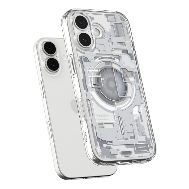 Capa Spigen Ultra Hybrid Mag MagSafe ACS10385 para Apple iPhone 17, Zero One White