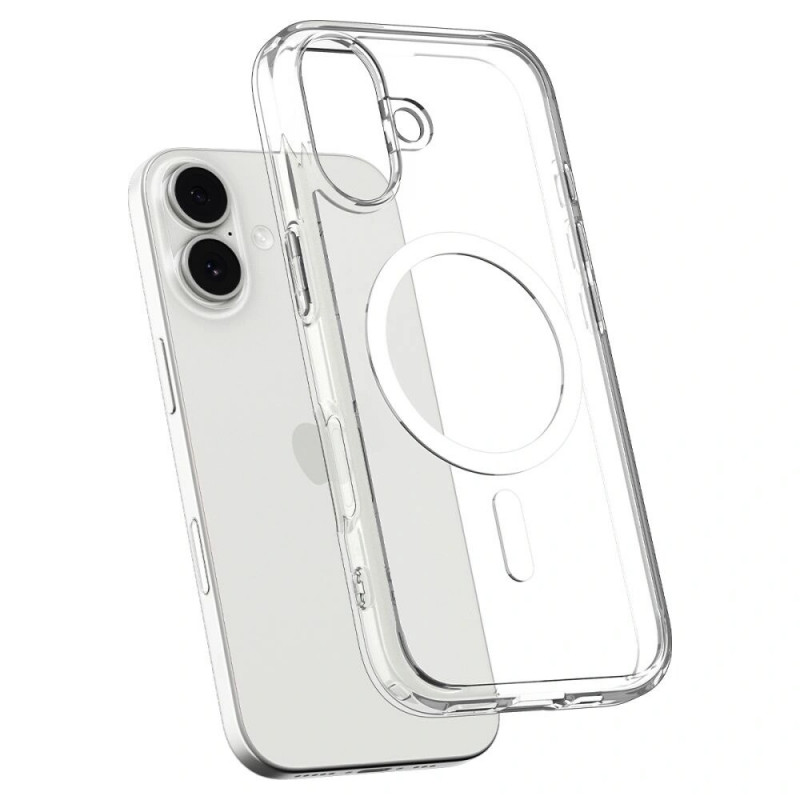 Capa Spigen Ultra Hybrid Mag MagSafe ACS10380 para Apple iPhone 17, Transparente/Branco