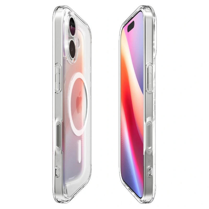 Capa Spigen Ultra Hybrid Mag MagSafe ACS10380 para Apple iPhone 17, Transparente/Branco
