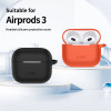 Capa Silicone Hook Tech-Protect para Apple AirPods 3 com mosquetão, rosa empoeirado