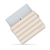 Capa Tech-Protect Puffy para portátil 13-14" com bolsa de acessórios, areia