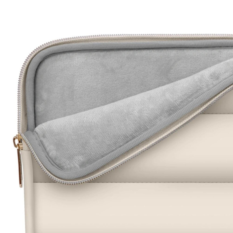 Capa Tech-Protect Puffy para portátil 13-14" com bolsa de acessórios, areia