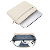 Capa Tech-Protect Puffy para portátil 13-14" com bolsa de acessórios, areia