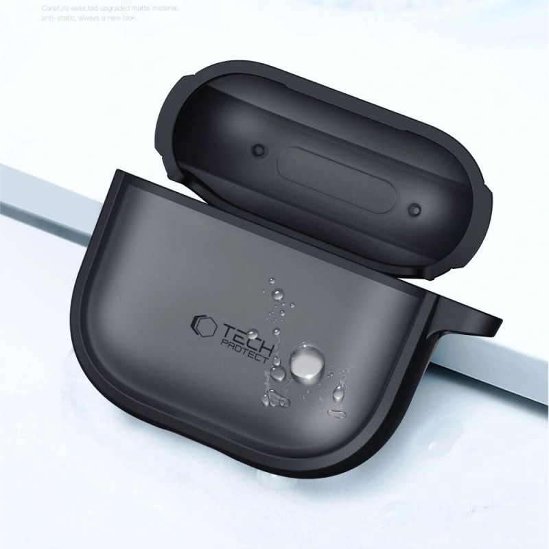 Capa Tech-Protect Magmat para Apple AirPods 4, preto mate