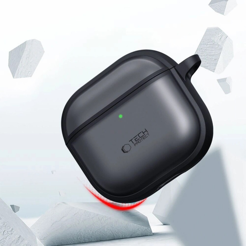 Capa Tech-Protect Magmat para Apple AirPods 4, preto mate